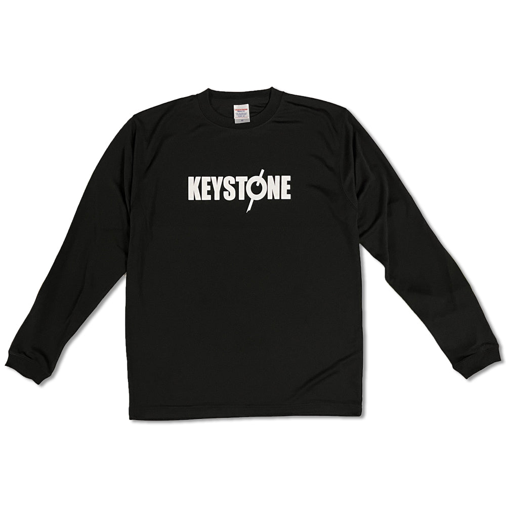 KEYSTONE ロゴ ドライシルキータッチロングスリーブTシャツ
