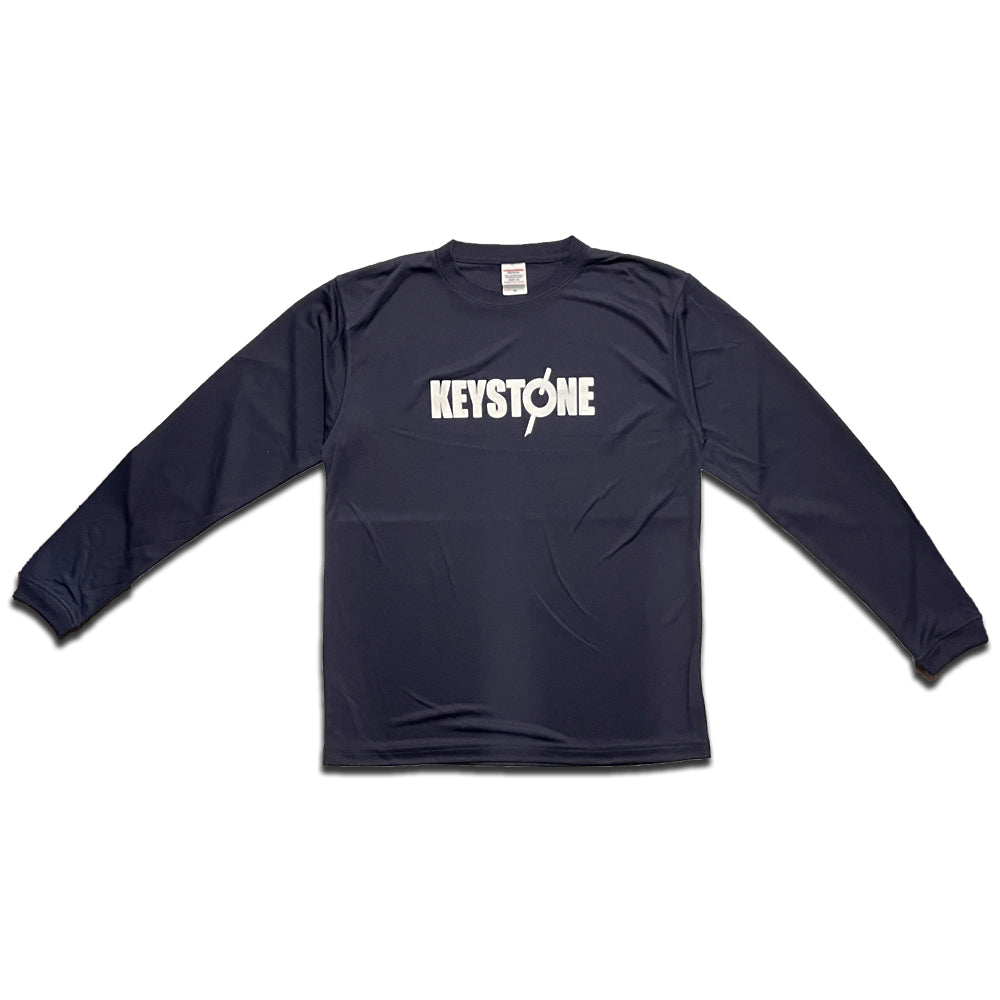 KEYSTONE ロゴ ドライシルキータッチロングスリーブTシャツ