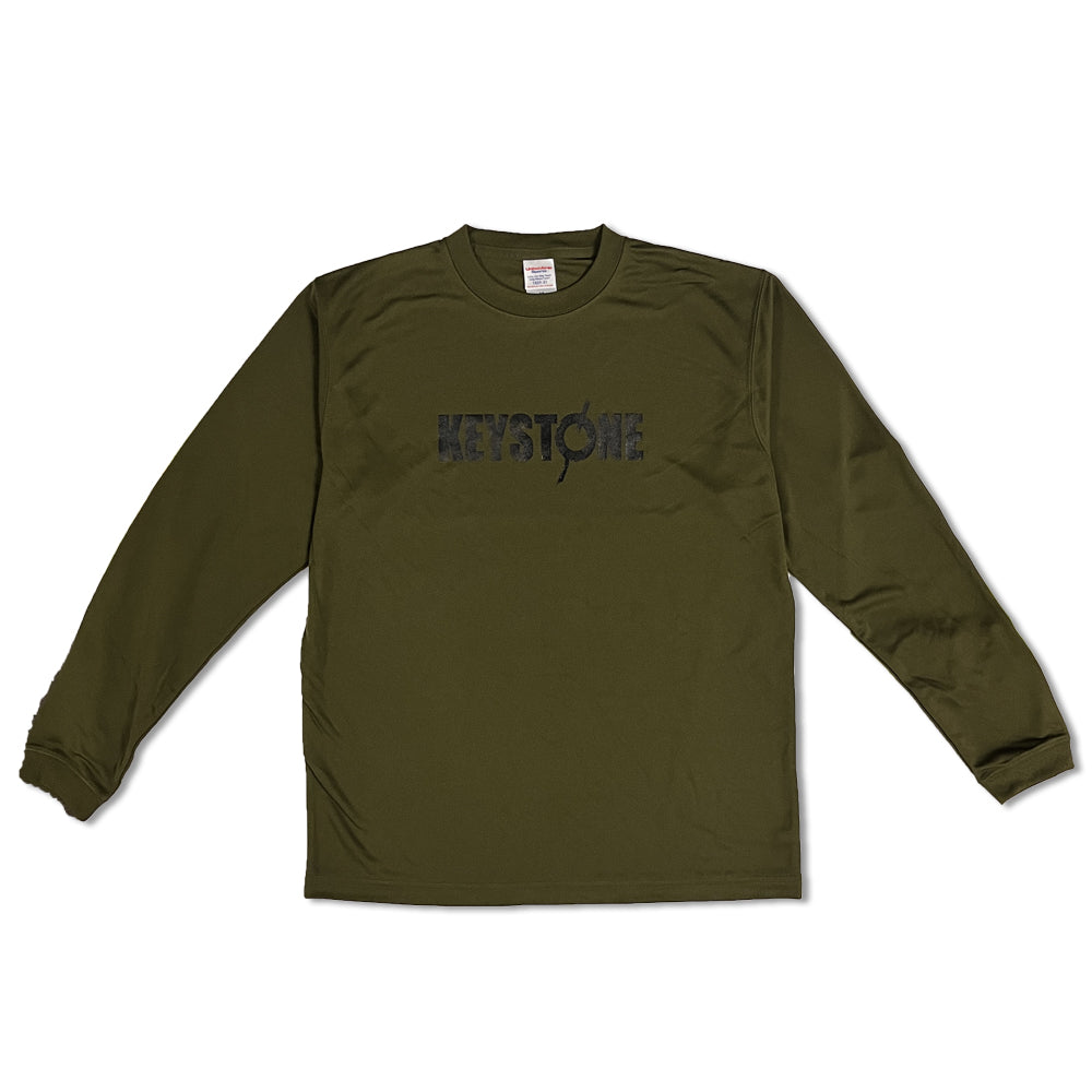 KEYSTONE ロゴ ドライシルキータッチロングスリーブTシャツ