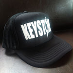 keystone logo mesh cap black/white