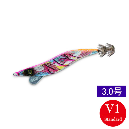 【邪道エギ】早福型 邪道編　3.0号V1(12g)　マーブルベースピンク