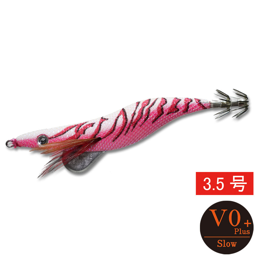 エギシャープ　3.5号V0＋（16g）　ピンクフルグロー赤侍レッド
