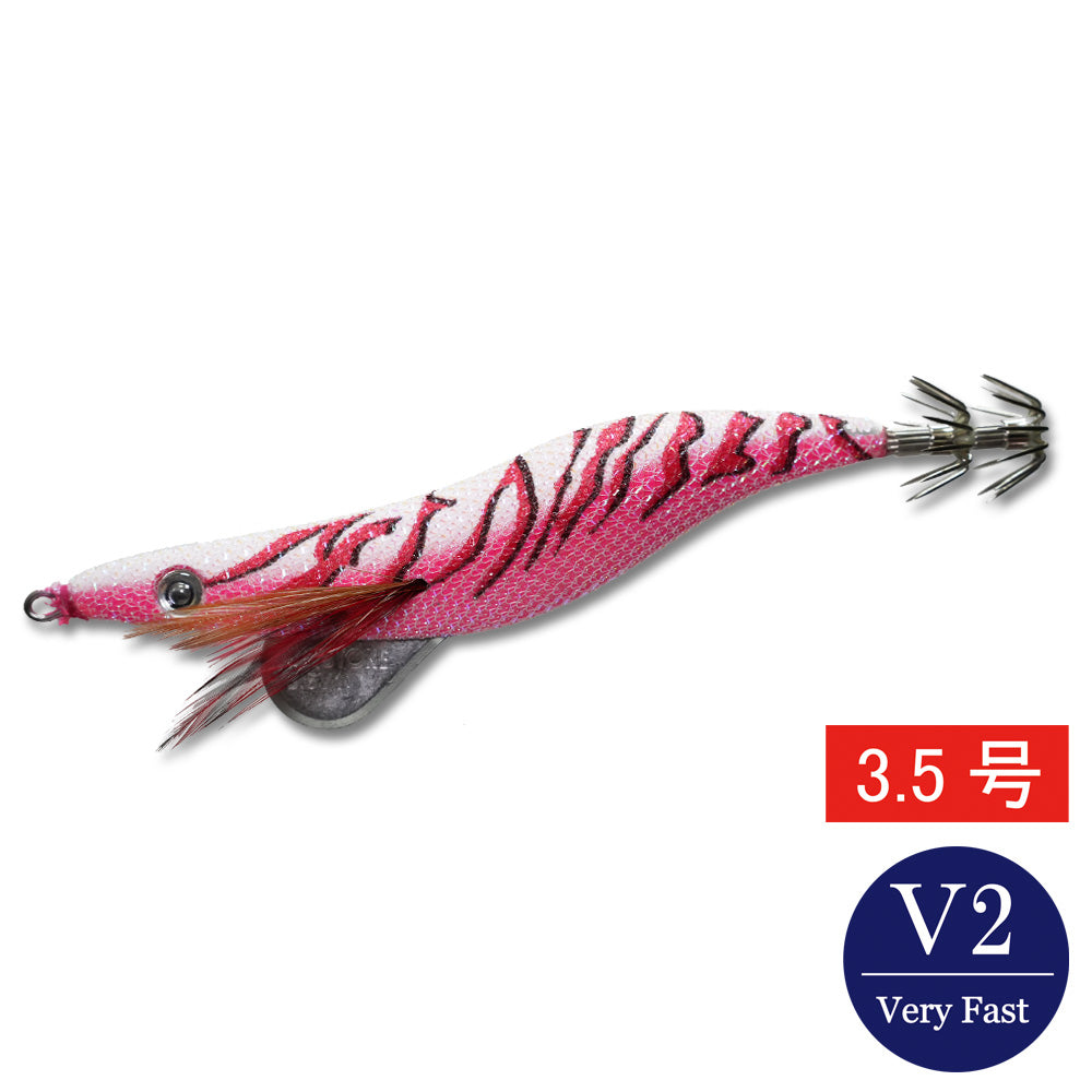 エギシャープ　3.5号V2（20g）　ピンクフルグロー赤侍レッド