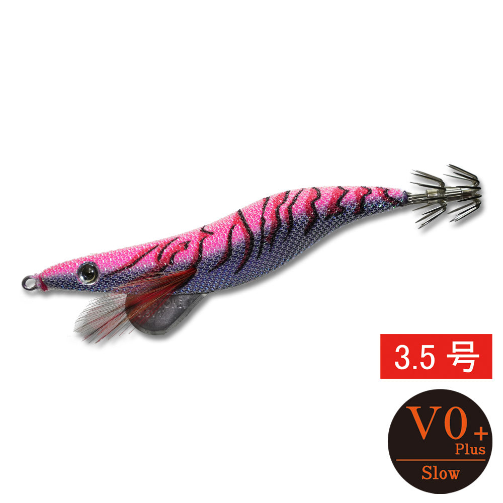 エギシャープ　3.5号V0＋（16g）　パープルピンクグロー赤侍レッド