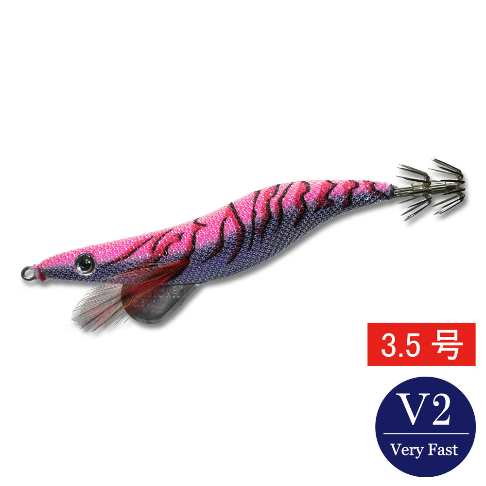 エギシャープ　3.5号V2（20g）　パープルピンクグロー赤侍レッド