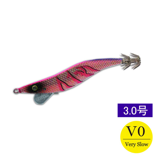 【邪道エギ】早福型 邪道編　3.0号V0(11g)　レッドベースピンク