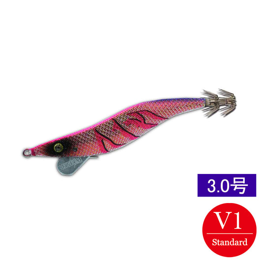 【邪道エギ】早福型 邪道編　3.0号V1(12g)　レッドベースピンク