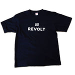 REVOLT　ロゴ　Tシャツ　ブラック／ホワイトロゴ