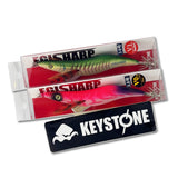 【お試し2本セット】エギシャープ　レッドベースピンク3.8号V0+/ゴールドアジグリーン3.8号V1　ステッカー付