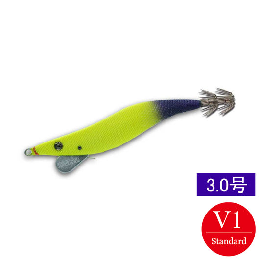 【邪道エギ】早福型 邪道編　3.0号V1(12g)　イエローグローパープル