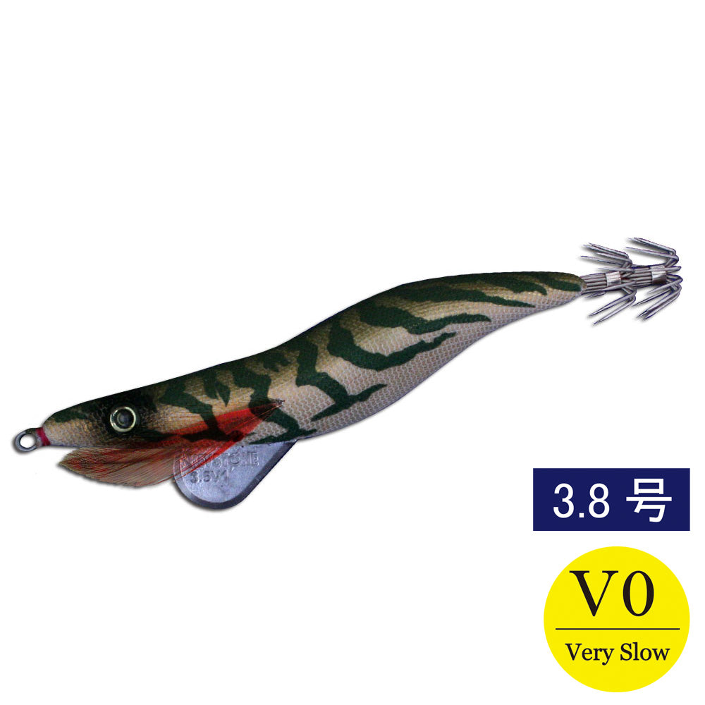 エギシャープ　3.8号V0（17g）　リアルホロゴールドベースオリーブ