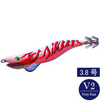 エギシャープ　3.8号V2（24g）　ピンクフルグロー赤侍レッド