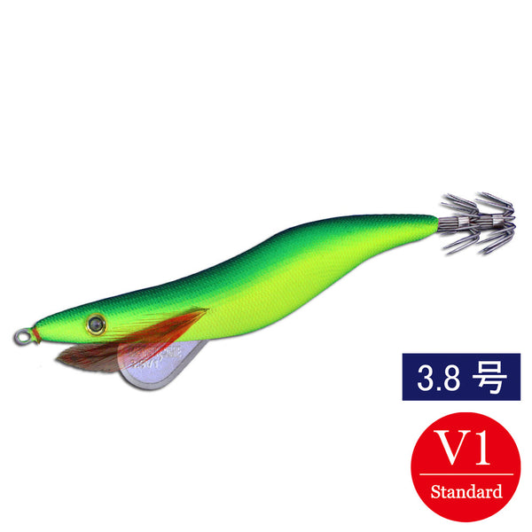 エギシャープ 3.8号V1（19g） イエローグローベースグリーン