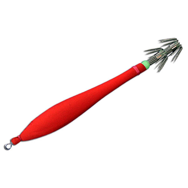 KS鉛スッテ 10号(38g）夜光（R2） オール赤 【1パック1本入り