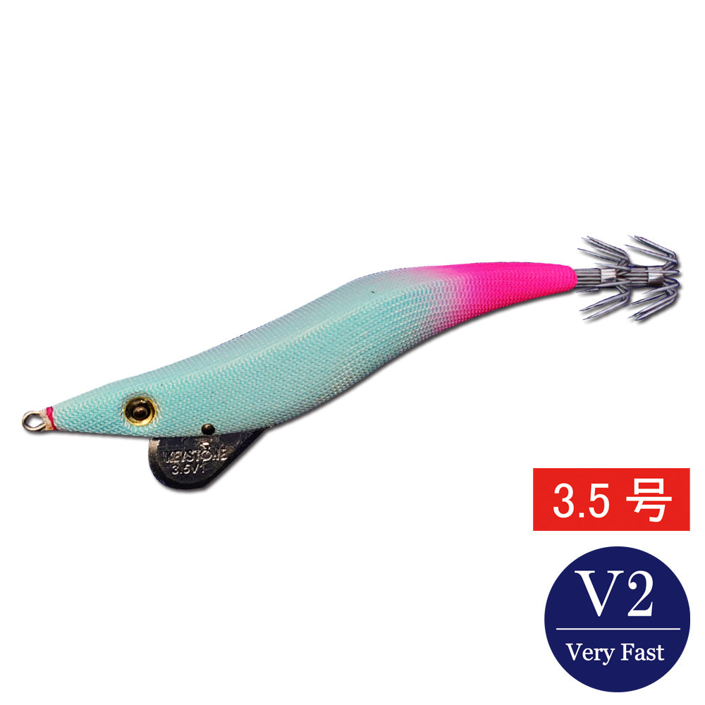 【邪道エギ】早福型 邪道編　3.5号V2(19g)　ブルーグローピンク