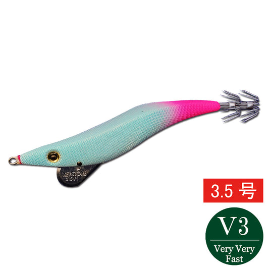【邪道エギ】早福型 邪道編　3.5号V3(27g）　ブルーグローピンク