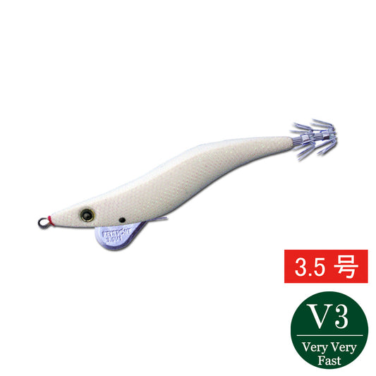 【邪道エギ】早福型 邪道編　3.5号V3(27g)　フルグローホワイト