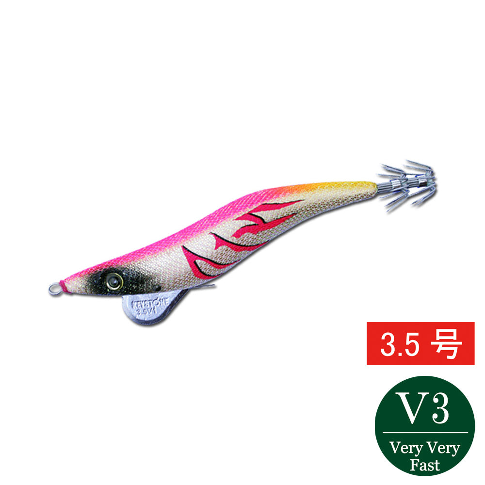 【邪道エギ】早福型 邪道編　3.5号V3(27g）　ゴールドベースピンク