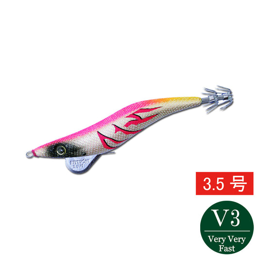 【邪道エギ】早福型 邪道編　3.5号V3(27g）　ゴールドベースピンク