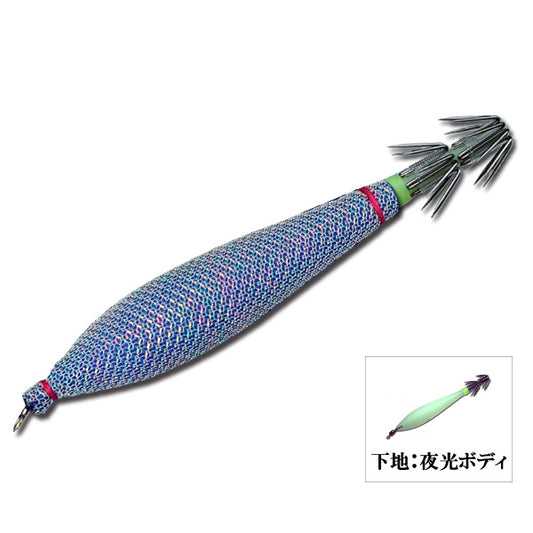 ビビンスッテ　夜光ボディ　4.0号TV2　オール青×白メタ