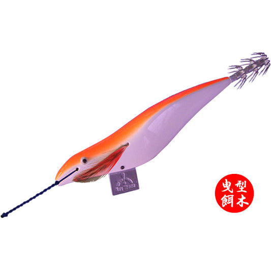 Floating squid jig hikigataegi gotogata 4.5 orange