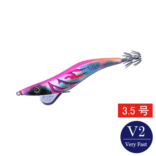 【邪道エギ】早福型 邪道編　3.5号V2(19g)　マーブルベースピンク