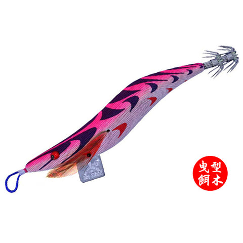 Floating squid jig hikigata egi oitagata red base pink