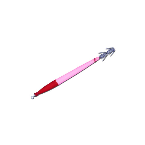 ukipla hybrid hook 110mm 2needles pink glow  red/white