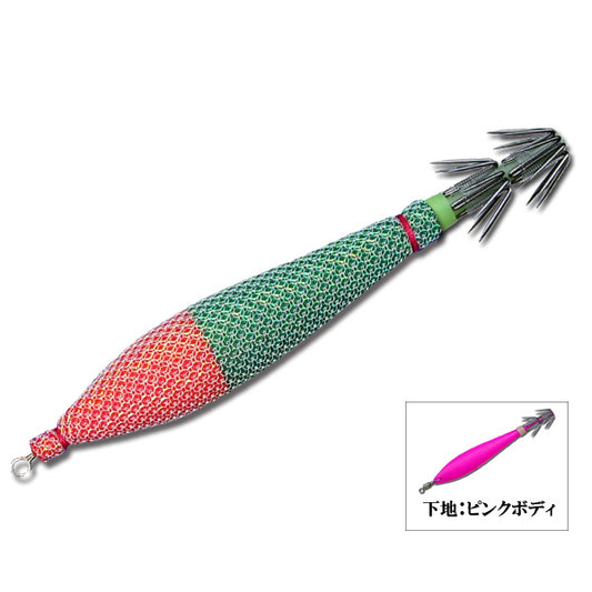 ビビンスッテ　ピンクボディ　4.0号TV2　赤みどり×白メタ