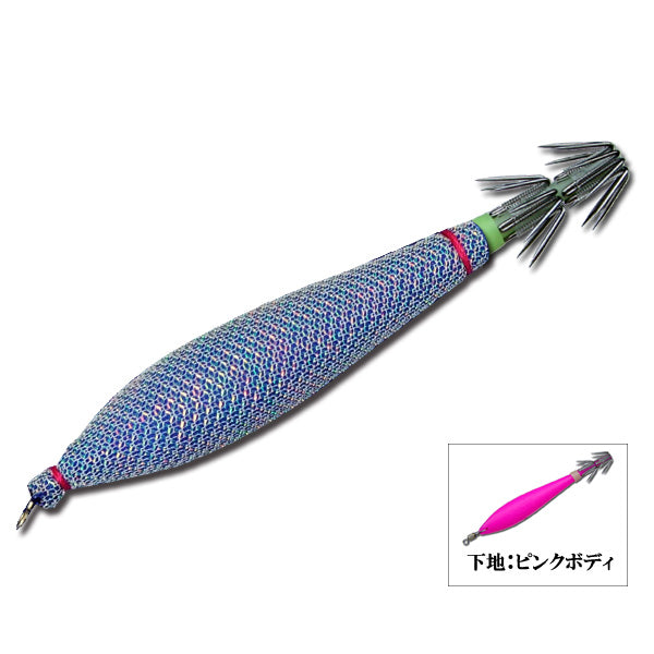 ビビンスッテ　ピンクボディ　4.0号TV2　オール青×白メタ