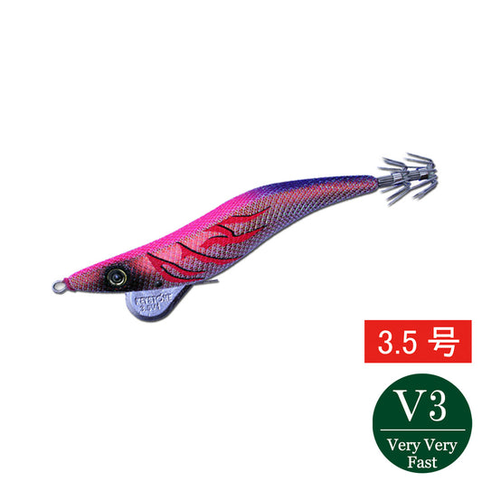 【邪道エギ】早福型 邪道編　3.5号V3(27g）　レッドベースピンク